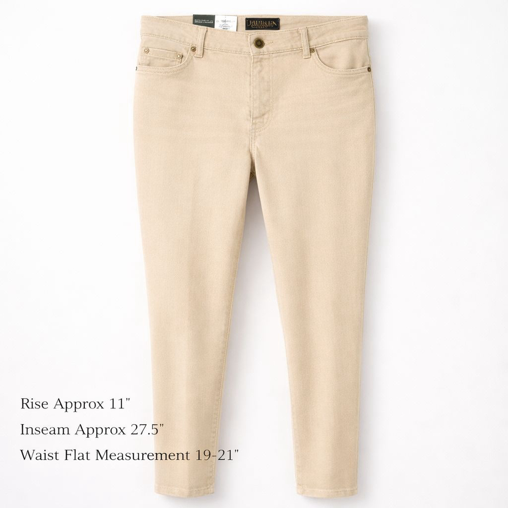 LAUREN Ralph Lauren Beige Premier Skinny Ankle Jeans 16W